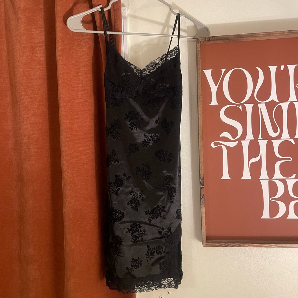 Princess Polly Black Lace Slip Dress